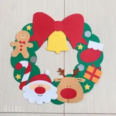 壁面飾り クリスマス リース