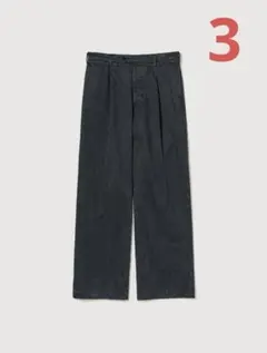 AURALEE PRODUCT DYED FINX CHINO ONE TUCK