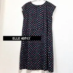ELLE ドット柄 半袖ワンピースのサムネイル