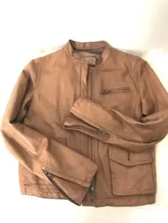 【美品】ユナイテッドアローズ　ライダースジャケット　ブラウン