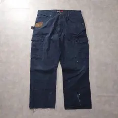 WranglerRIGGS36×32古着ラングラーワークデニムペイントK143'のサムネイル
