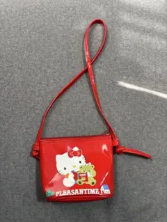 【希少・当時物】ハローキティ ミニショルダーバッグ 平成レトロ 赤