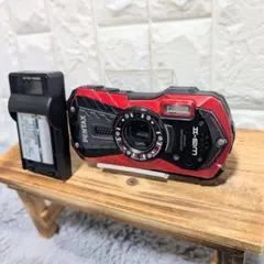動作確認済】PENTAX WG-1 Optio パープル 防水 コンデジ - メルカリ