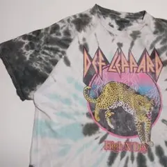 T875 公式　Def Leppard「High 'n' Dry」バンド　バンT