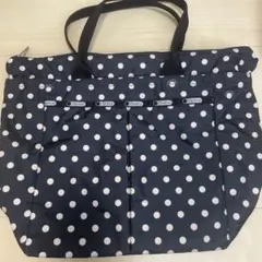 LeSportsac ネイビー 水玉 マザーズバッグ