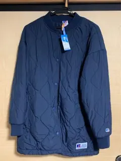 RUSSELL ネイビー キルティングダウンジャケット丈80センチ身幅56センチ