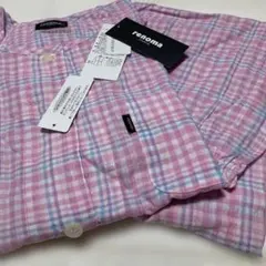 新品renoma PARIS パジャマ 半袖 8分丈 チェック柄 Mのサムネイル