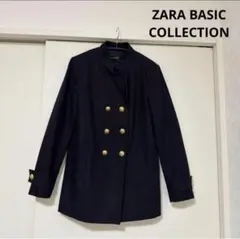ZARA BASIC COLLECTION Mサイズ ネイビー　ジャケット　秋春のサムネイル