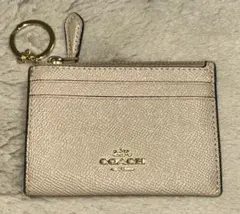 coach パスケース　カードケース　定期入れ　小銭入れ　ベージュ