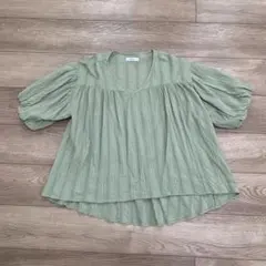 niko and ニコアンド　ブラウス　トップス　半袖　チュニック　フレア 夏