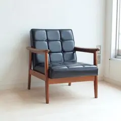 『カリモク60』karimoku Kチェア vintage オールド　カリモク karimoku オールドカリモク Kチェア ストライプモケット 1人掛け