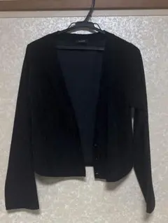 JEANASIS ラメカットショートVカーディガン