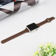 【高見え！】アップルウォッチ対応 レザー調バンド 38mm 40mm 41mm