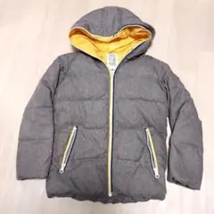 ビーミングバイビームス　グレー ダウンジャケット フード付き