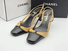 CHANEL バイカラー スリングバックパンプスのサムネイル