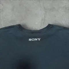 SONY プロモーション tシャツ フェード 黒 短丈 L 企業ロゴ 企業のサムネイル