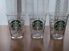 STARBUCKS スタバ 25周年 コレクタブルコールドカップグラス3個セット
