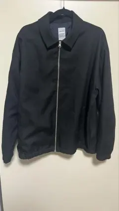 PLUS ONE ブラック ジッパー ジャケット XL