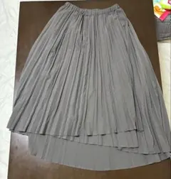 SEVENDAYS=SUNDAY プリーツロングスカート チャコールグレーのサムネイル