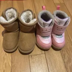 アンパンマン ピンクブーツとムートンセット