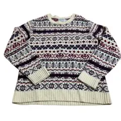 INVERALLAN インバーアラン ノルディック柄セーター ニットのサムネイル