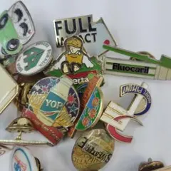 S100 30個 ピンバッジ レディース トート バッグ アクセント コーデ 点