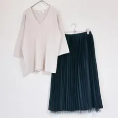 【美品】シンプルスタイル◆ナチュラルコーデ◆2点セット◆M