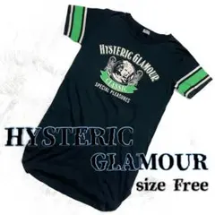 y2k ヒステリックグラマー Tシャツ ワンピース ロング ヒスガール ブラック