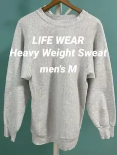 【USA製】LIFE WEAR ヘビーウエイトスウェット グレー Mのサムネイル