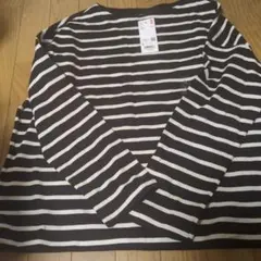 新品未使用UNIQLO ボーダーTシャツ長袖Tシャツ L