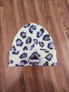 XLARGEKIDS ニット帽 ヒョウ柄 1