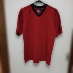 最終価格)GuyTime 赤 Vネック 厚手Tシャツ