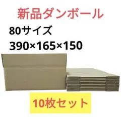 새 카드보드, 80 사이즈, 390 x 165 x 150, 10개 세트