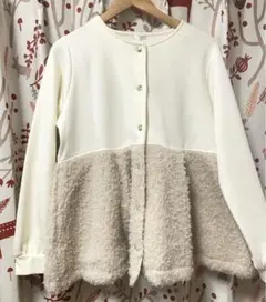 ペプラム ホワイト ファー