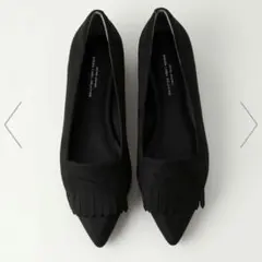 【新品】フリンジ付きポインテッドトゥパンプス