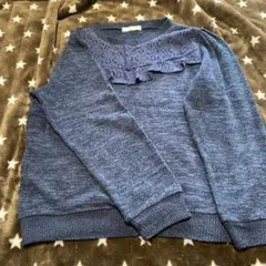 レース トップス 長袖