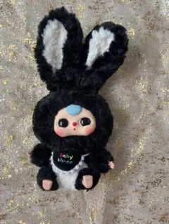 Baby Three ぬいぐるみ キーホルダー うさぎ ブラック - メルカリ