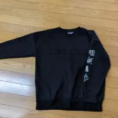 CONVERSE ブラック 裏起毛トレーナー