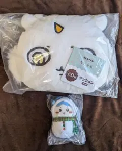 ちいかわ 1番くじ D賞 あのこクッションと E賞 ハチワレぬいぐるみ　セット