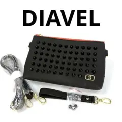 DIAVEL ディアベル スタッズショルダーバッグ クラッチバッグ 黒 未使用✨️のサムネイル