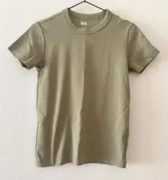 ユニクロ UNIQLO Tシャツ カーキ Mサイズ 夏 無地 半袖 シンプル