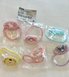 サンリオ　刺繍ヘアゴム　コンプリート