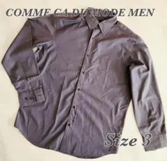 【COMME CA DU MODE MEN】(3)美品　シャツ　ダークグレー