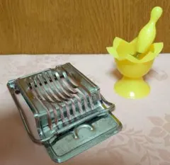 【昭和レトロ】エッグカッター ゆで卵花型切機　 スライサーのサムネイル