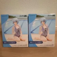 エヴァンゲリヲン新劇場版 綾波レイ スクール水着 Ver.フィギュア 2個セット