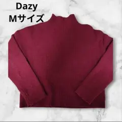 Dazy バーガンディ タートルネック Mサイズ
