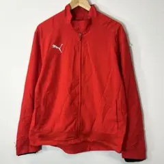 PUMA トラックジャケット 00s vintage 赤　ラバーロゴ　　ゆるだぼ