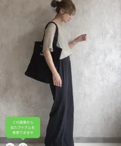 シフォン楊柳ハーフスリーブブラウスのサムネイル