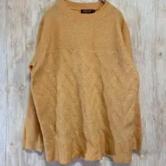 DECOY レディース　オレンジニット　M　軽い　カジュアル　きれいめ