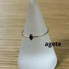 agete k10 リング アガット 9号 - メルカリ